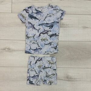 Posh Peanut Sharkley Ocean-Themed Pajamas Print
